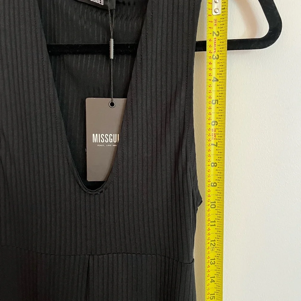 Missguided Jumpsuit Black Size 4 NWOT 004